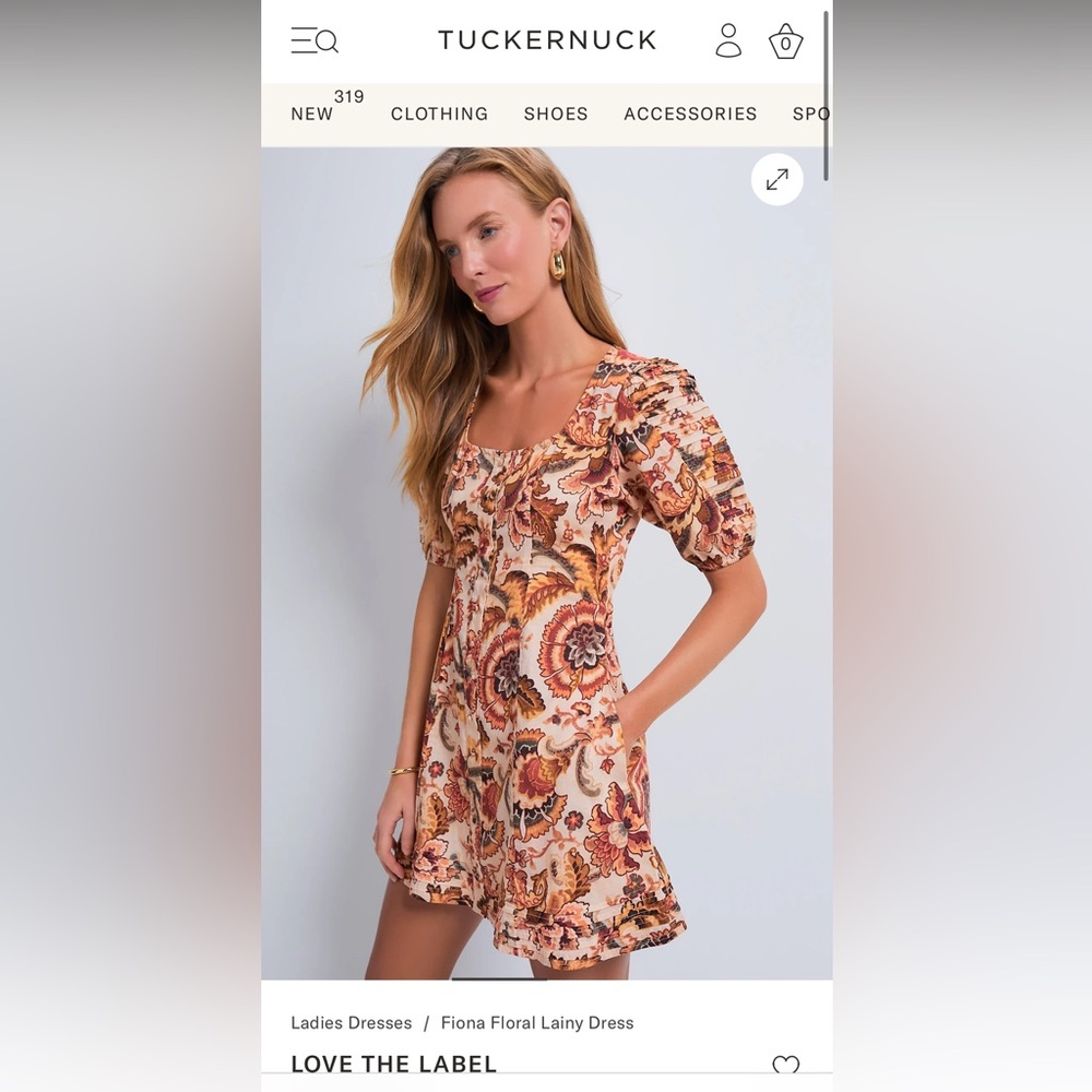 Brand new with tags love the label Fiona floral Lainey dress